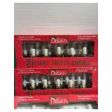21 light triple candle holiday lights, four unused boxes