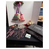 Christmas decor with gift box.