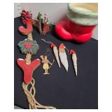 Christmas decor and ornaments.