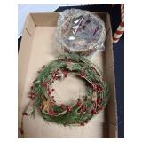 Christmas Candy Cane Tricycle and Holiday Decor Set