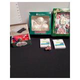 Christmas ornaments and lights