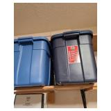 Rubbermaid Roughneck totes, 18 gal., 2 blue
