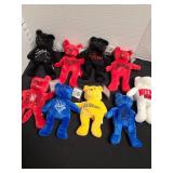 WCW/Nitro Bears and Wolves plushes