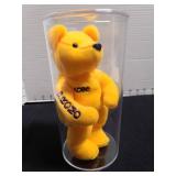 Kobe Bryant Salvinos B-Ball plush promo bear housed in cylindrical case