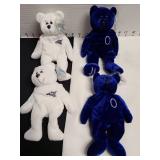 Classic Collecticritters, 1999 White Senator VIP and Jackie VIP Limited Edition