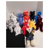 Assorted stuffed bears.