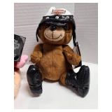 Harley Davidson beanbag plush bears and pig.