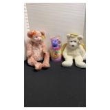 Large Beanie Buddy and large Classic Razzmatazz with Ty Beanie Baby Clubby IV bear