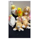 Collection of Ty Basket Beanies, Easter theme