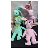 Collection of Ty Basket Beanies, Easter theme