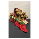 Boyds Bears Christmas stocking set