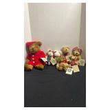 Boyds Bears and Boyds Mice with Ganz bear named Dickens