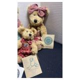 Boyds Bears and Boyds Mice with Ganz bear named Dickens