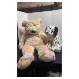 Ty Beanie Buddies Peace Bear and Dalmatian Plush Set