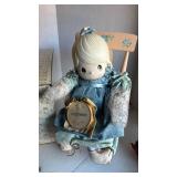 1984 Precious Moments Mother Sew Dear Doll with Rocking Chair