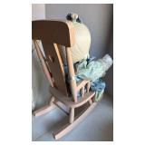 1984 Precious Moments Mother Sew Dear Doll with Rocking Chair
