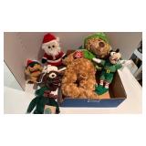 Boyds bear beanie bear and stuffed holiday animals