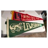 Vintage toys and banners