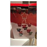 Christmas Tree shaped 9 light votive holder