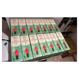 Holiday Living 25 count c9 multicolor lights all new in box, total 14 boxes