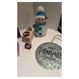 Hallmark ornaments, snowman decor and ornaments