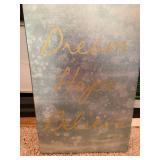 Hanging wall signs, largest is 20x16