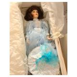 Treasures Forever Collection Vivian doll, porcelain, approximately 27 inches tall.