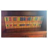 Traditional Cherry Wood Bookcase with Cabinet - Retail: $175 (Books Included)