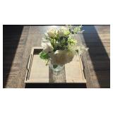 Rustic Wooden Display Tray with Handles - Retail: $35