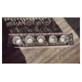 Decorative Metal Tea Light Holder with Glass Votives - Retail: $25