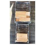 Wooden Storage Box with Brass Hardware - Retail: $45