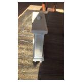 White Wooden Mantel Clock with Roman Numerals - Retail: $35