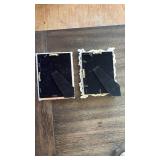 Ornate White Picture Frames with Silhouettes - Retail: $35