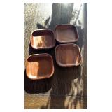 Square Wooden Coaster Set - Retail: $35