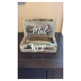 Rustic Mail and Keys Organizer Box - Retail: $25