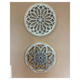 Decorative Metal Wall Medallions Set of 2 - Retail: $45