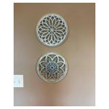 Decorative Metal Wall Medallions Set of 2 - Retail: $45