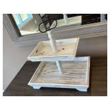 White Wooden Wall Mounted Display Shelf - Retail: $35