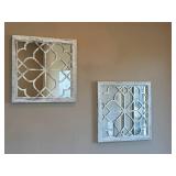 Geometric Pattern Wall Mirror Set - Retail: $75