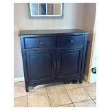 Black Wooden Storage Console Cabinet - Retail: $75