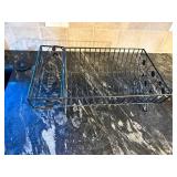 Decorative Metal Dish Rack with Scrollwork Design - Retail: $25