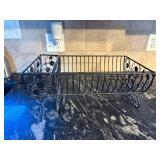 Decorative Metal Dish Rack with Scrollwork Design - Retail: $25