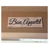 Bon Appetit Kitchen Wall Sign - Retail: $15