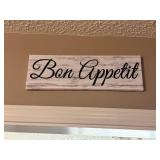 Bon Appetit Kitchen Wall Sign - Retail: $15