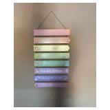 Unicorn Rainbow Affirmation Wall Sign - Retail: $25