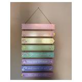 Unicorn Rainbow Affirmation Wall Sign - Retail: $25