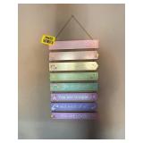 Unicorn Rainbow Affirmation Wall Sign - Retail: $25