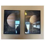Jupiter and Saturn Space Exploration Poster Set - Retail: $75