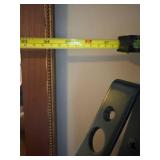 Large Wall Mirror with Sliding Barn Door Hardware - Retail: $75