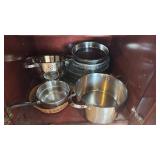 Stainless Steel Cookware Set with Colander - Retail: $75